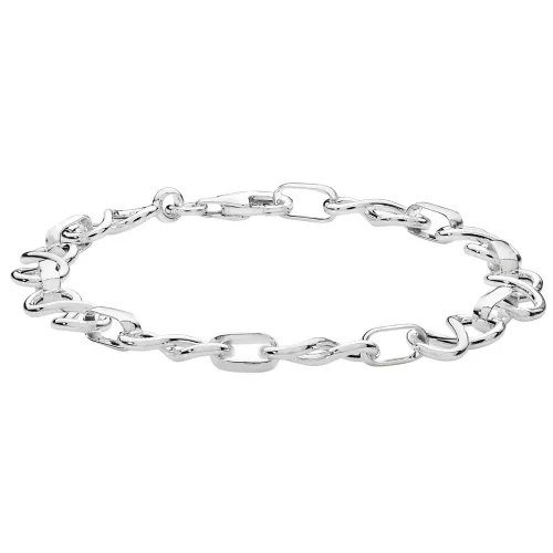 Silver Ladies' Infinity Link Bracelet 6.3g